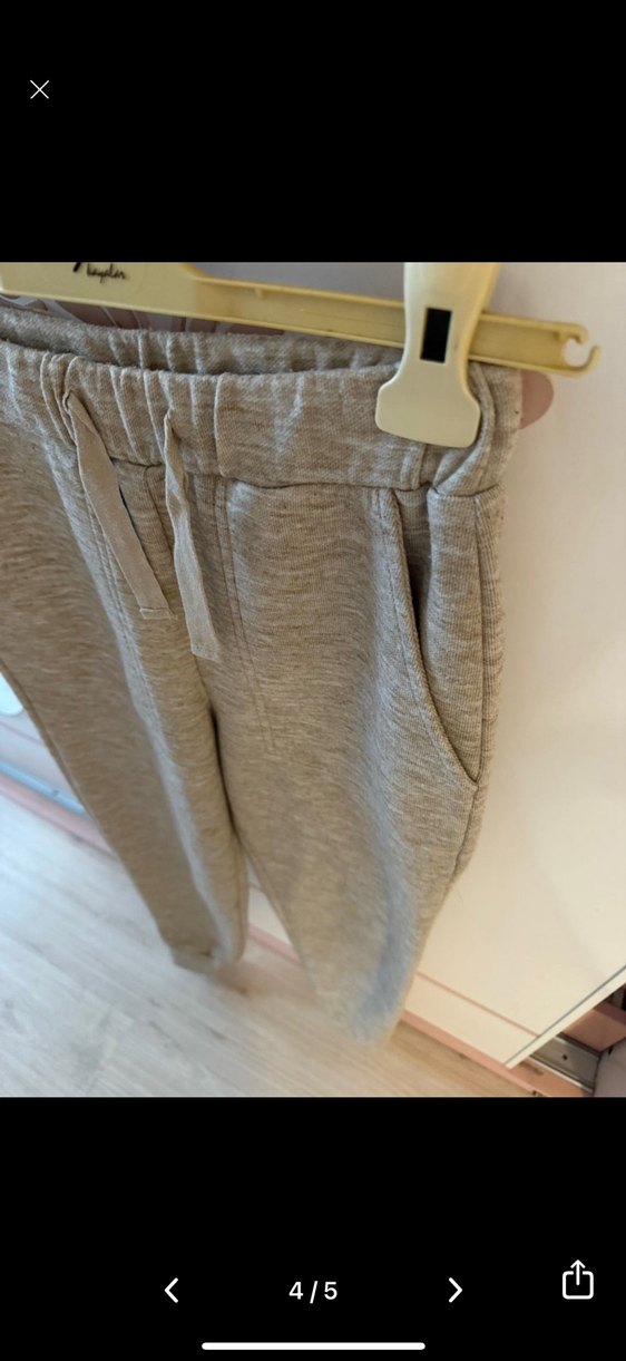 Bej kadın mango Rahat Kesim Eşofman - Görsel 4