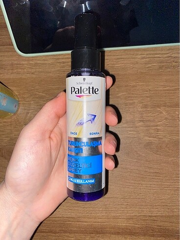 Renk düzeltici sprey palette