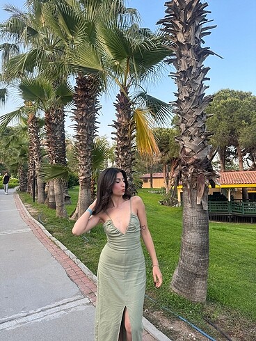 xs Beden zara uzun elbise