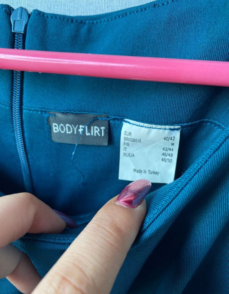 Turkuaz Drapeli Mini Elbise - Görsel 4