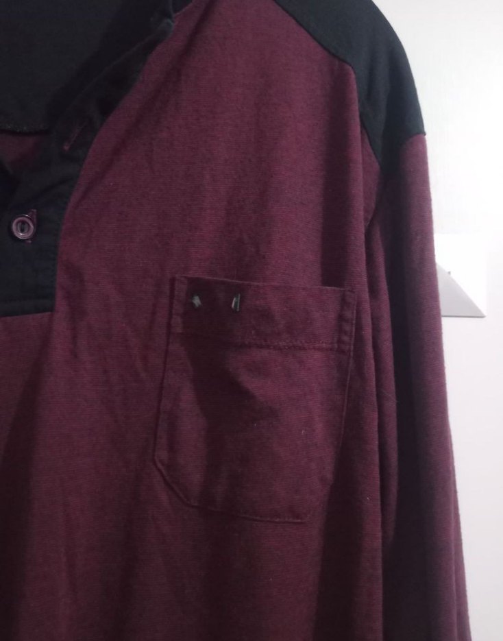 Erkek Bordo Rahat Kesim Uzun Kollu Pijama - Görsel 2