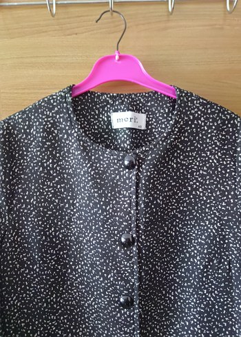 Düğmeli Uzun Gri Kadın Kaban - Görsel 2