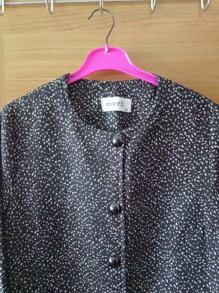 Düğmeli Uzun Gri Kadın Kaban - Görsel 2