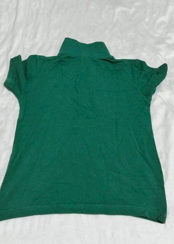 Erkek Çocuk Koyu Yeşil Polo Tişört - Görsel 3