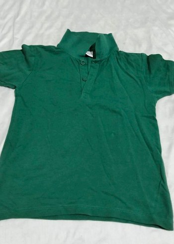 Erkek Çocuk Koyu Yeşil Polo Tişört - Görsel 4