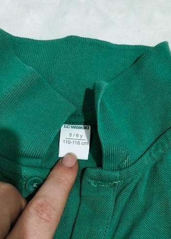 Erkek Çocuk Koyu Yeşil Polo Tişört - Görsel 2