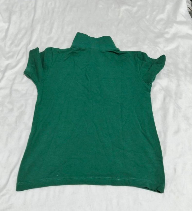 Erkek Çocuk Koyu Yeşil Polo Tişört - Görsel 3