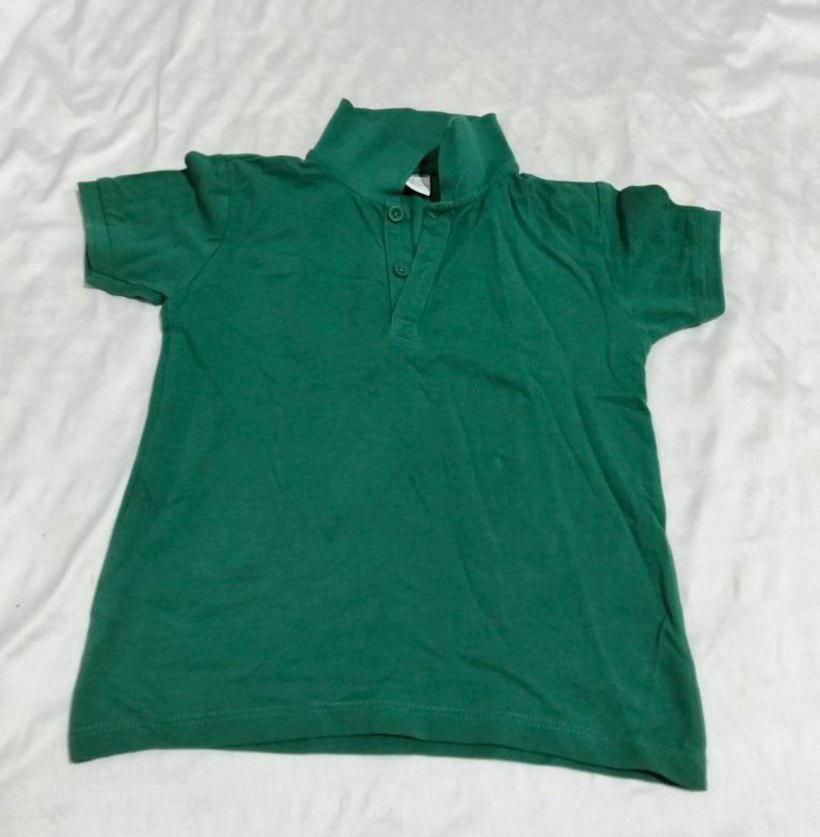 Erkek Çocuk Koyu Yeşil Polo Tişört - Görsel 4