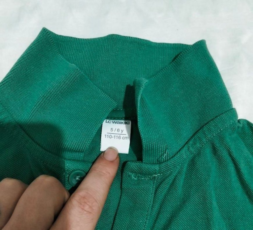 Erkek Çocuk Koyu Yeşil Polo Tişört - Görsel 2