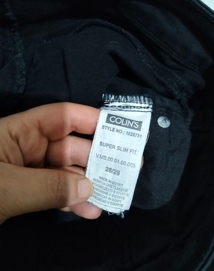 Colins  Siyah Regular Fit Denim Jean - Görsel 3