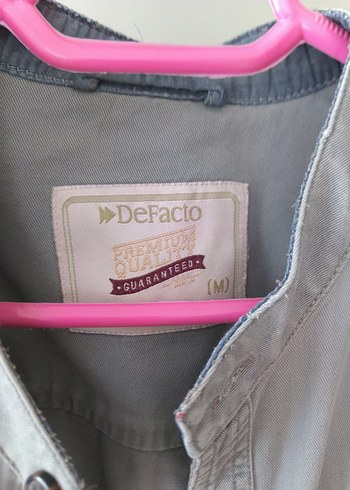 Gri Denim Düğmeli erkek Gömlek - Görsel 3