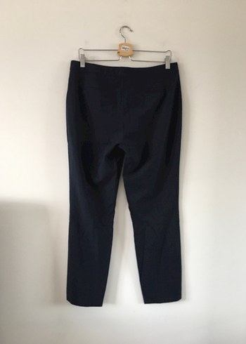 Ralph Lauren Lacivert Kadın Kemerli Denim Kumaş Pantolon