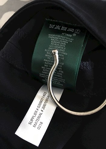 m Beden lacivert Renk Lacivert Kadın Kemerli Denim Kumaş Pantolon