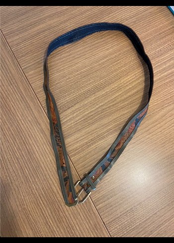 Kahverengi Bohem Deri Tokalı Kemer - Görsel 2