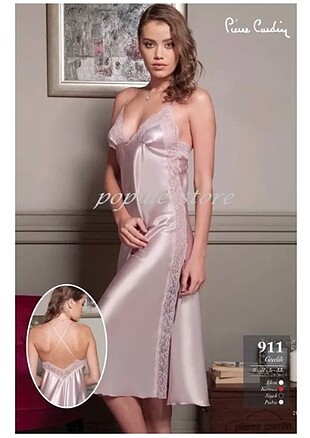 Pierre cardin saten gecelik