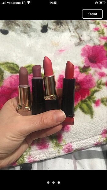 Loreal maybellıne max faktor ruj seti