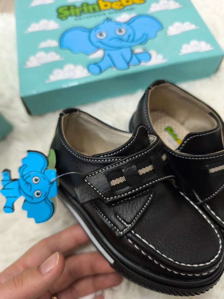 Siyah Erkek Çocuk ortopedik Ayakkabı - Görsel 2