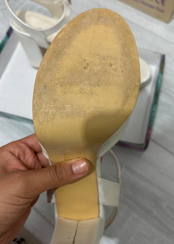 Kırık BeyazPlatform Topuklu Kadın Gelin Ayakkabısı - Görsel 3