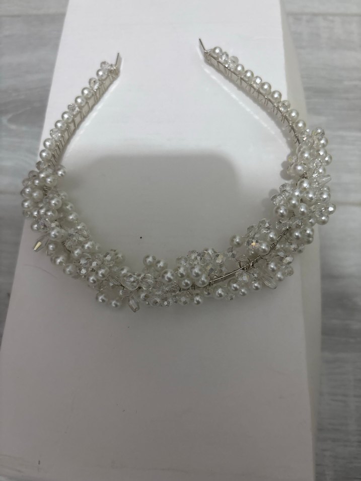 Parlak incili Kabartmalı Kadın Saç Aksesuarı - Görsel 4