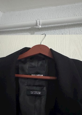 Düğmeli Siyah Kadın Blazer Ceket - Görsel 3