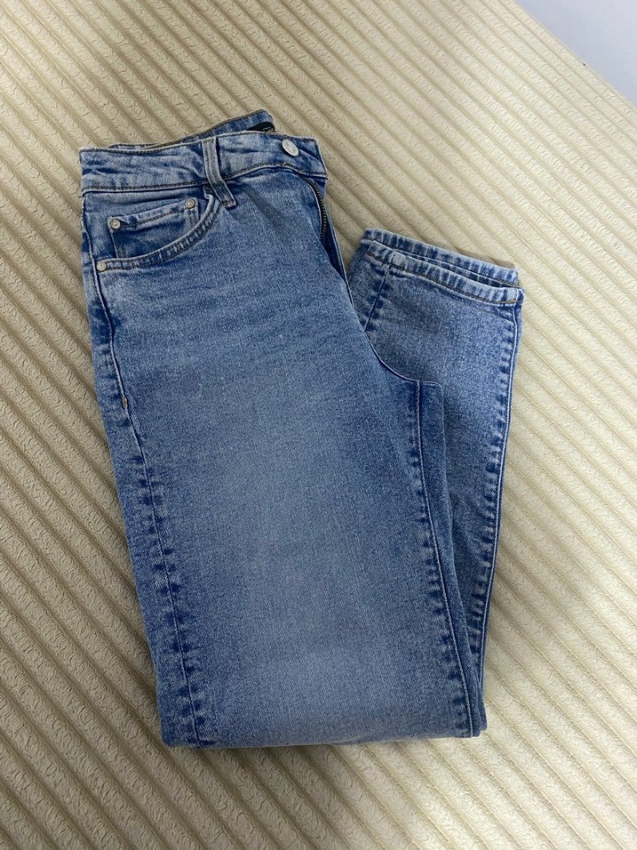 Mavi Midi Boy Denim Kot Pantolon - Görsel 2