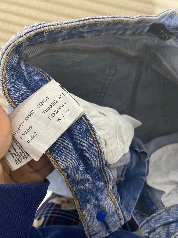 Mavi Midi Boy Denim Kot Pantolon - Görsel 3