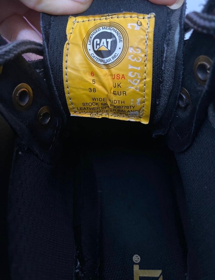 Siyah Caterpillar Kadın Bot - Görsel 4