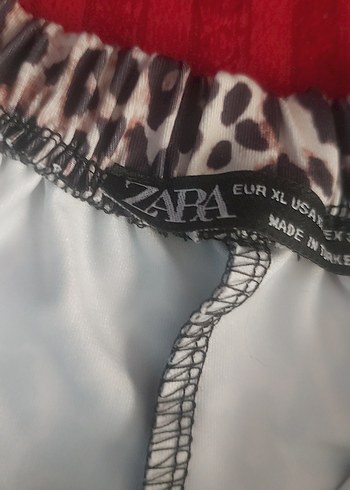 zara, leopar  şort - Görsel 6
