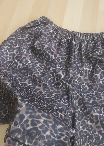 zara, leopar  şort - Görsel 2
