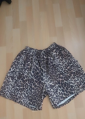 zara, leopar  şort - Görsel 3