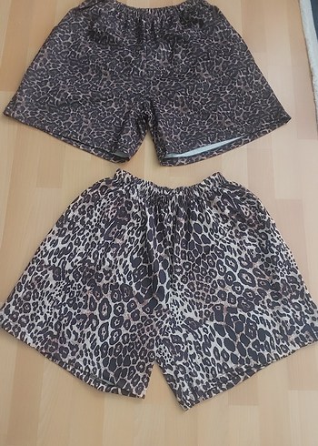 zara, leopar  şort - Görsel 4