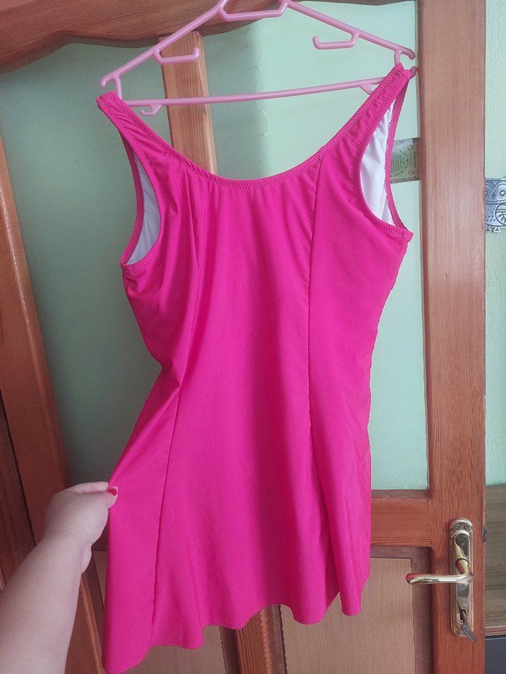 Pembe Midi Kadın Mayo - Görsel 2