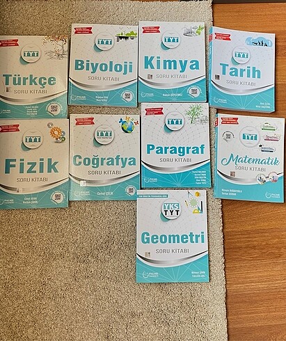 TYT YKS TÜM DERSLER SORU KİTAPLARI SETİ