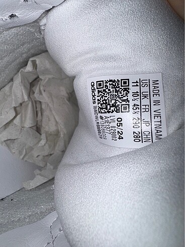 45 Beden beyaz Renk Adidas Samba Xlg Orjinal 45 1/3
