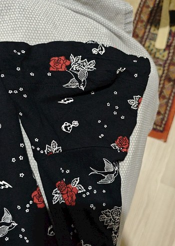 Çiçek Desenli Siyah Uzun Kadın Elbise - Görsel 3