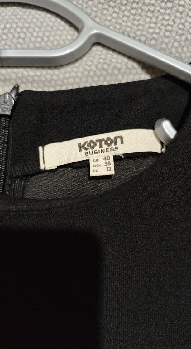 Siyah Fitted Midi Pilili Ofis Elbisesi - Görsel 2