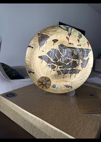 Piri Reis Gravürlü Tabak 32 cm