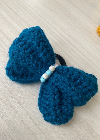 Pembe Örgü Çocuk Saç Tokası - Görsel 13