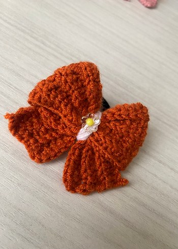 Pembe Örgü Çocuk Saç Tokası - Görsel 17