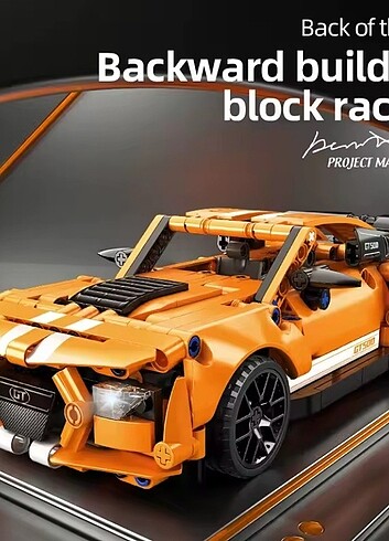 478 Parça Lego Teknik turuncu Araba
