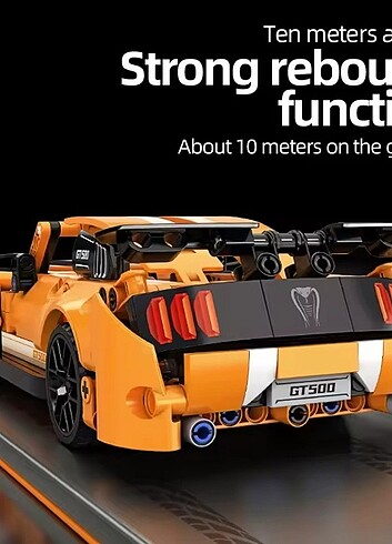  Beden Renk 478 Parça Lego Teknik turuncu Araba