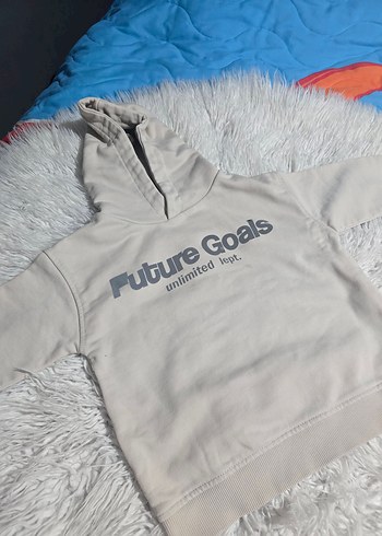 Bej Kapüşonlu Erkek Çocuk Eşofman Takımı - Görsel 3