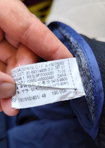 38 Beden Lacivert Pilili Erkek Ofis Pantolonu