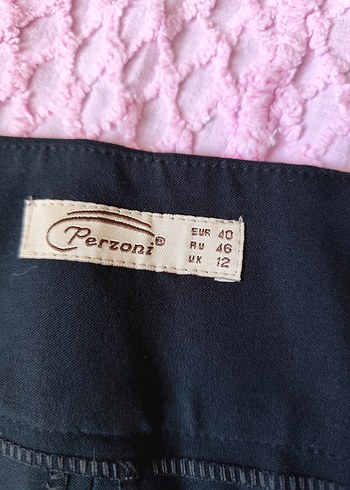 Diğer Siyah Pilili Midi Kumaş Kadın Pantolon