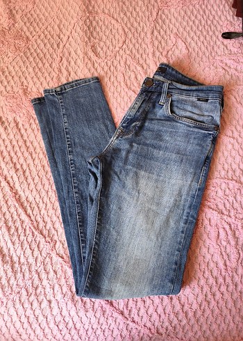 31 Beden pembe Renk Kadın Denim Normal Boy Slim Jean