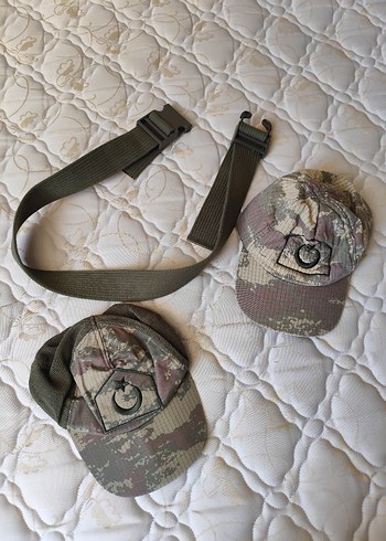 Kamuflaj Desenli Çocuk Kemer ve Şapka Seti - Görsel 8