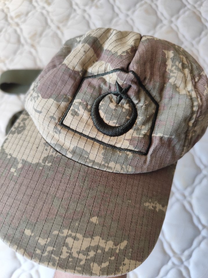 Kamuflaj Desenli Çocuk Kemer ve Şapka Seti - Görsel 2