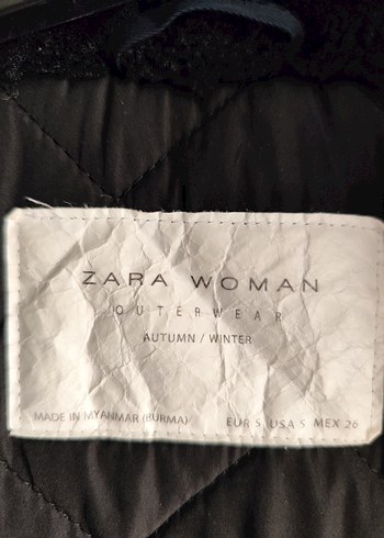 Zara Woman Siyah Dış Giyim Etiketi - Görsel 2