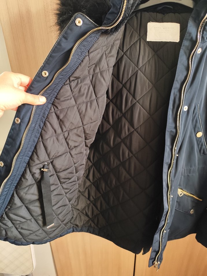 Zara Woman Siyah Dış Giyim Etiketi - Görsel 3