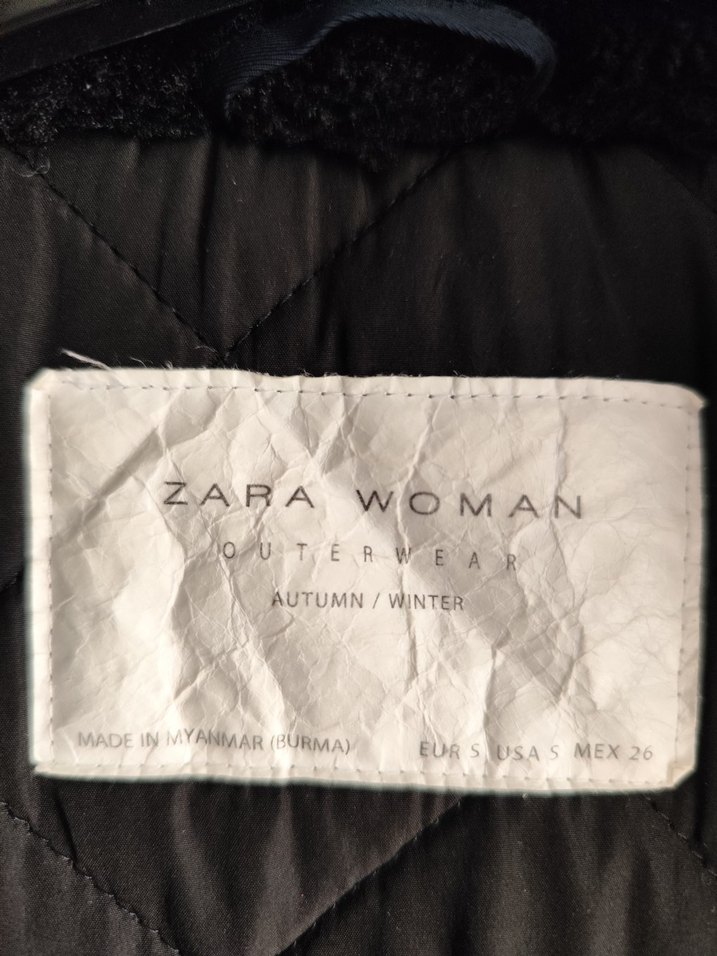 Zara Woman Siyah Dış Giyim Etiketi - Görsel 2